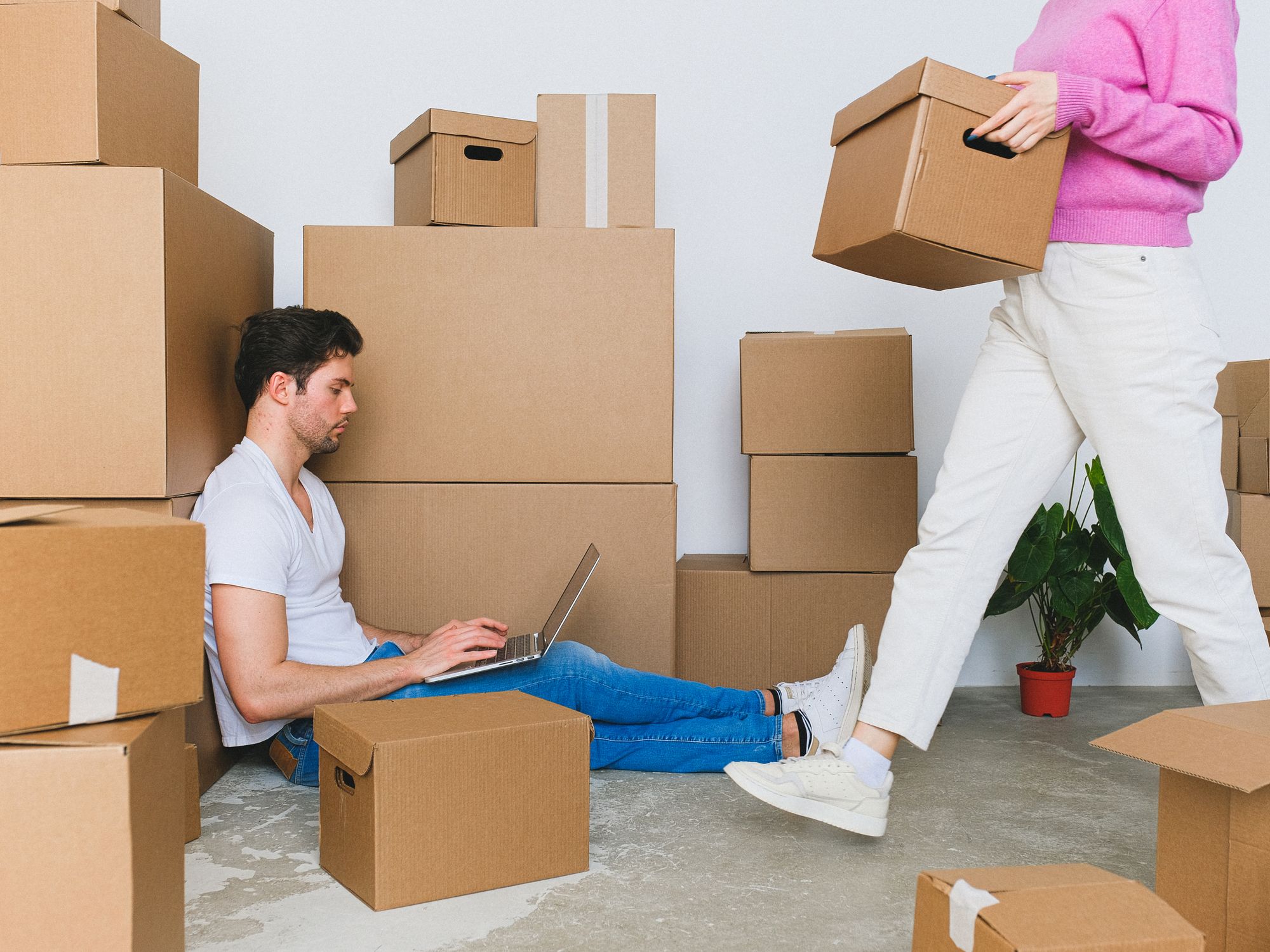Packing & Materials in Hampstead, North London — professional packers wrapping and boxing belongings