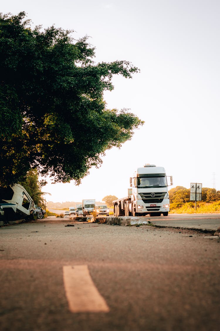 Traffic On A Highway 