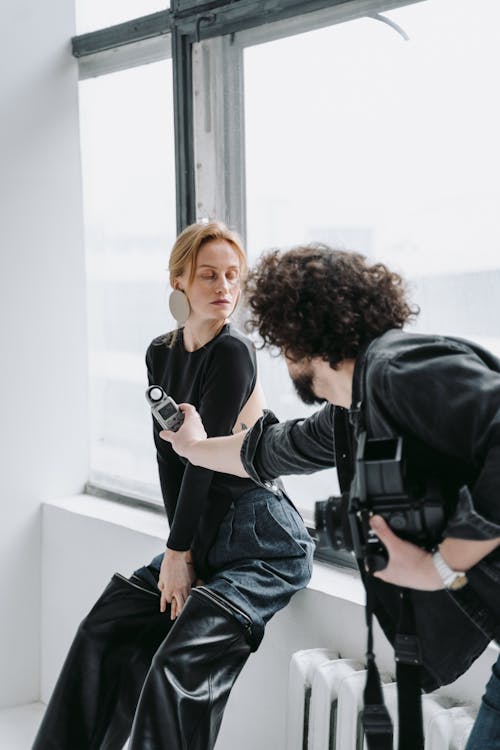 Imagine de stoc gratuită din aparat de fotografiat slr, femeie, fotograf