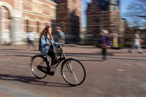 Free stock photo of amsterdam, bicycle, blurry background