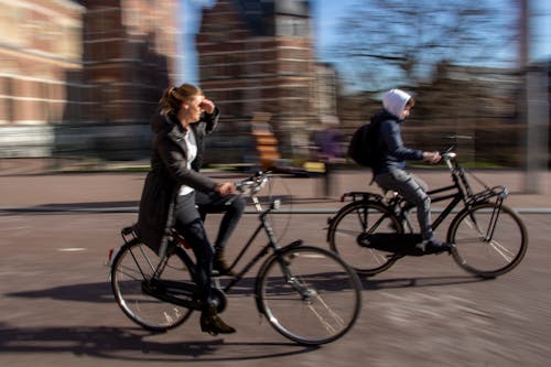 Free stock photo of amsterdam, bicycle, blurry background