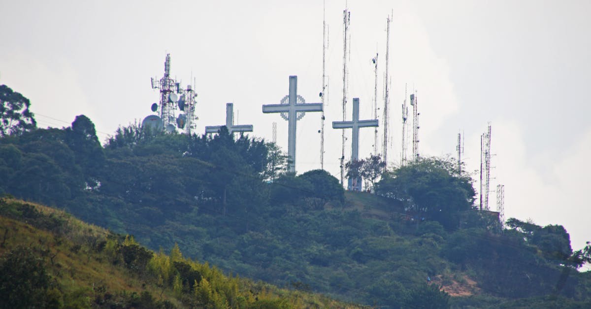 Free stock photo of Christ, crosses, mountain