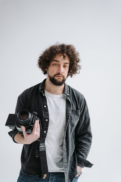 A Man in Black Jacket