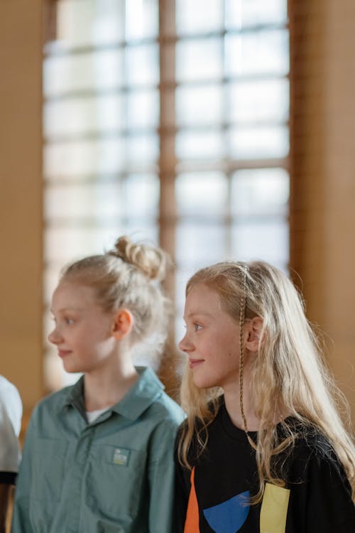 Twin Sisters with Blonde Hair