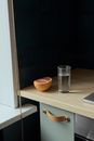 Clear Drinking Glass on White Wooden Table