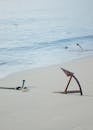 A Buried Steel Anchor on the Shore