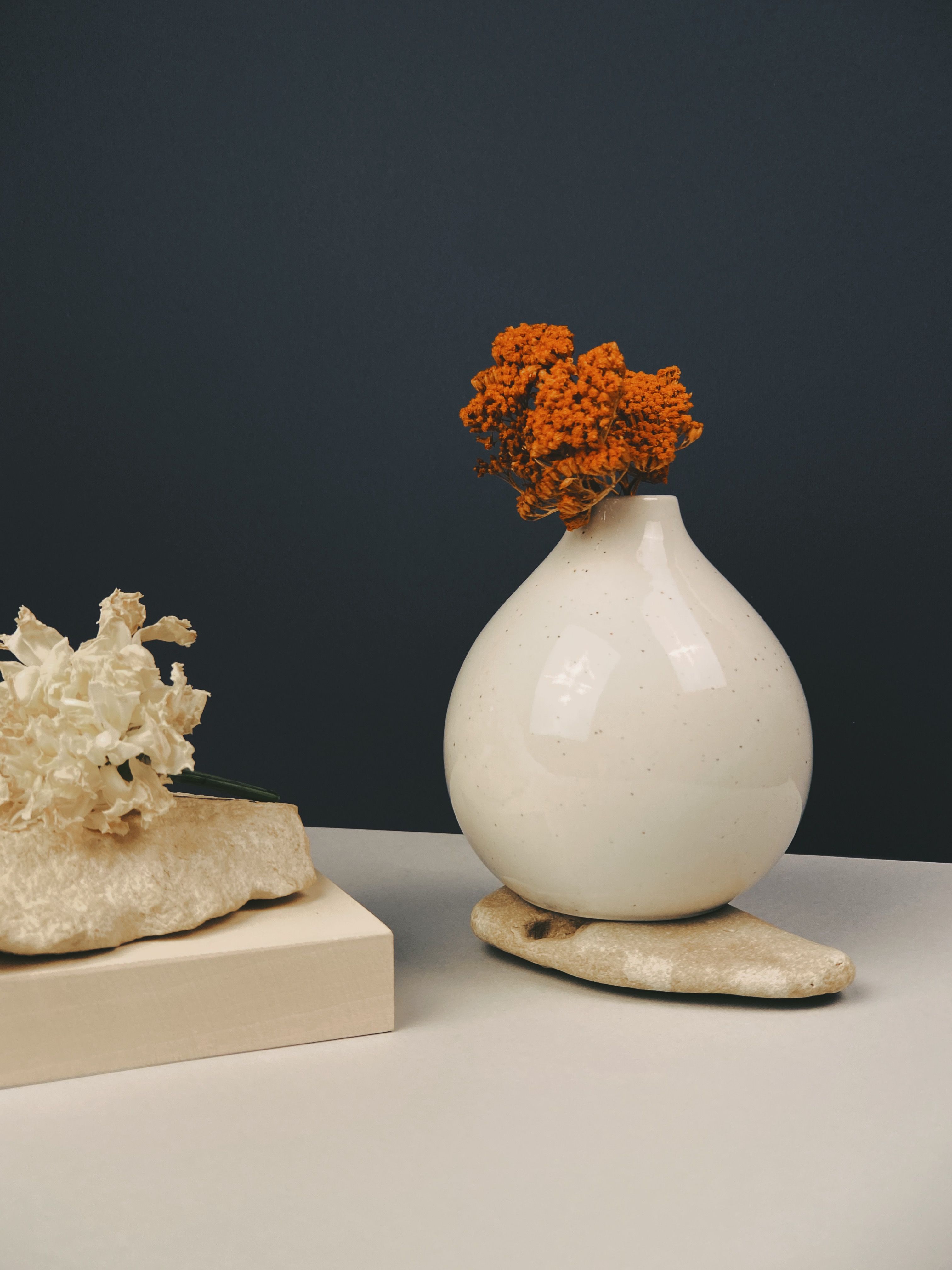 Dried Flowers in a Ceramic Vase · Free Stock Photo