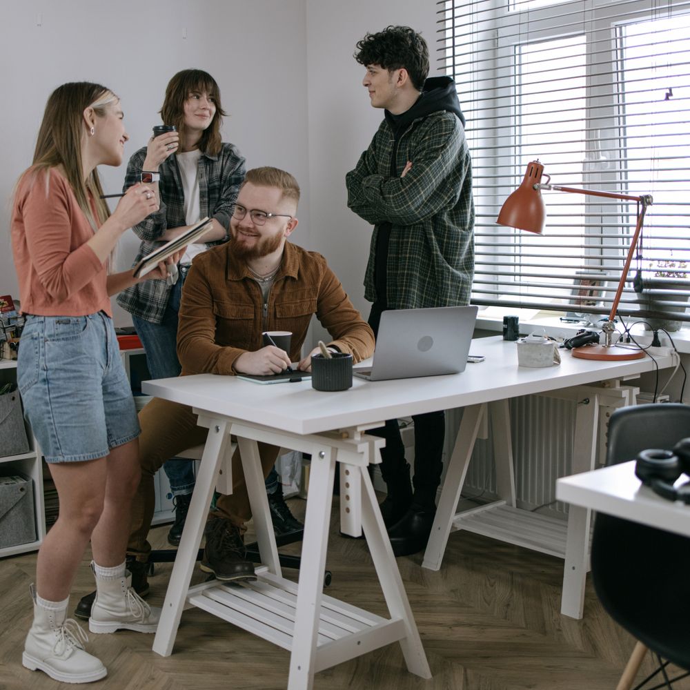 Reading — office relocation team moving desks and equipment