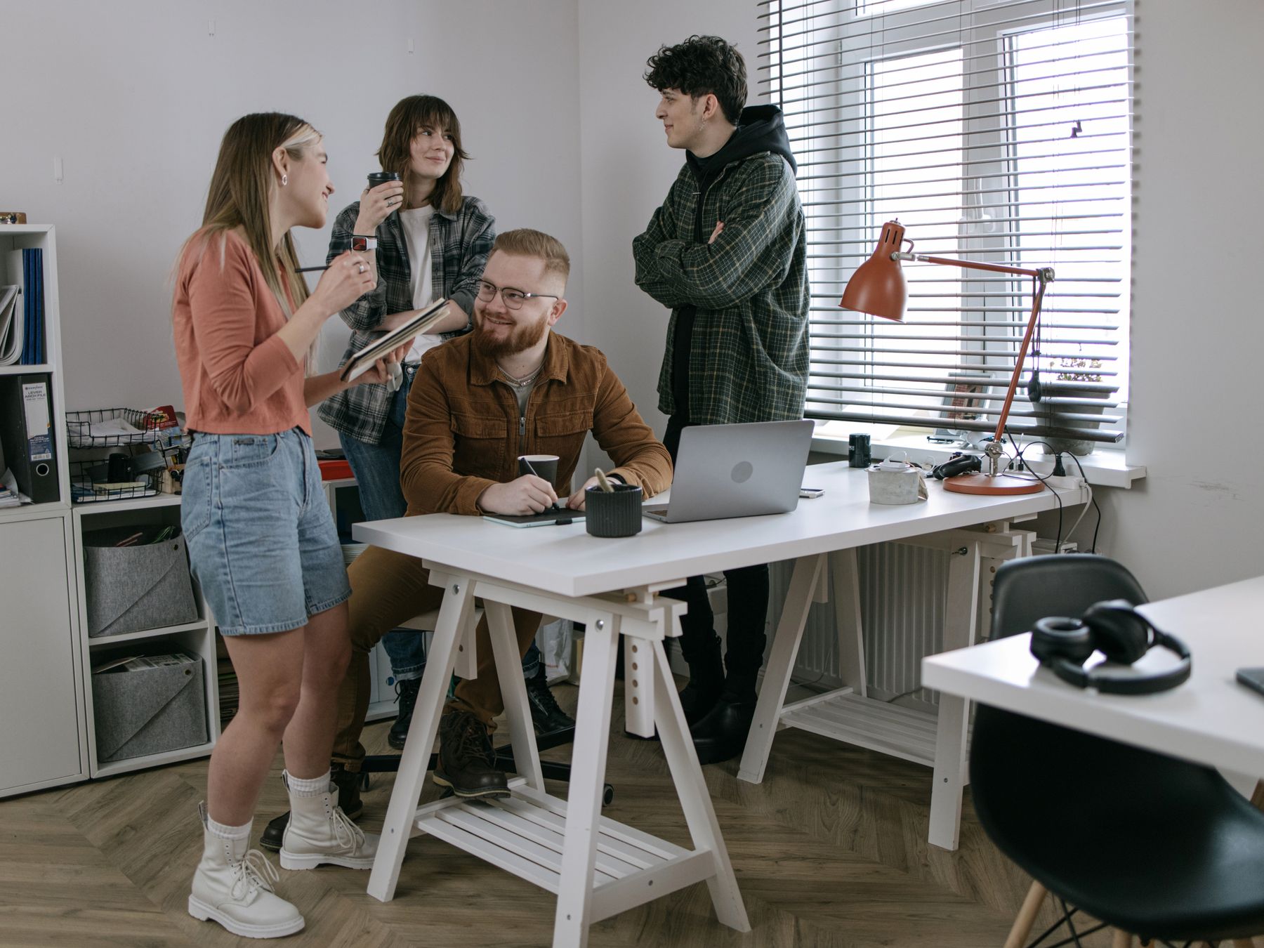 Machen — office relocation team moving desks and equipment