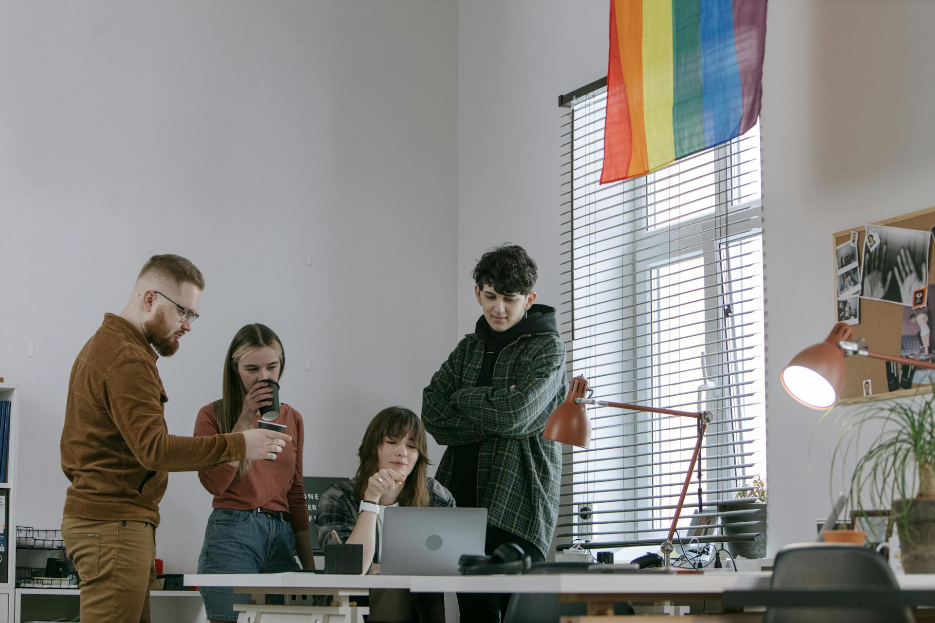 Employees Having a Discussion