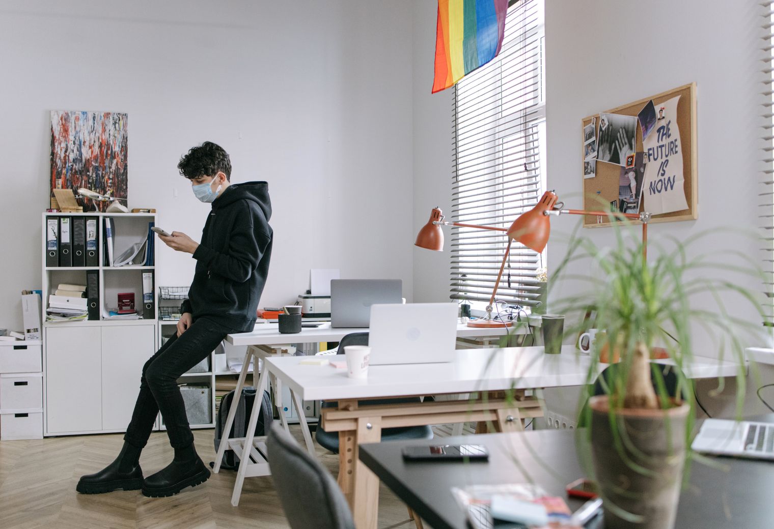 Longside — office relocation team moving desks and equipment
