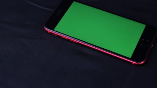 Free stock photo of apple, green screen, greenscreen phone Stock Photo