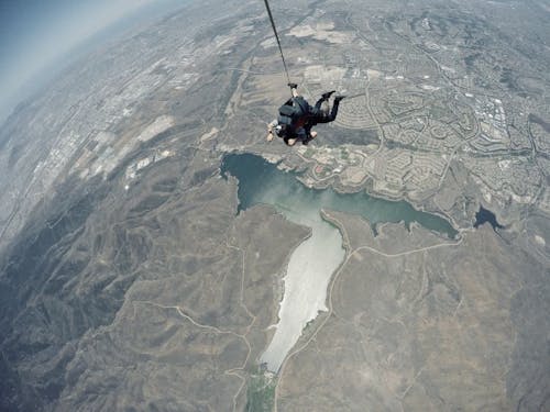 Free Skydiver on Air  Stock Photo