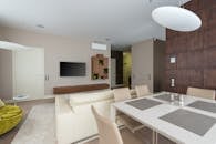 Stylish apartment with dining room