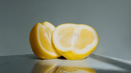 Close Up Photo of Sliced Lemon