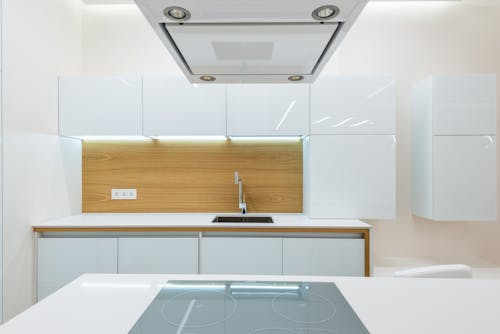 Clean kitchen with light interior