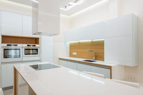 Minimalistic interior of stylish kitchen