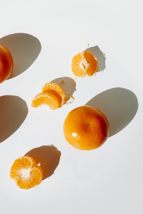 Overhead Shot of Oranges