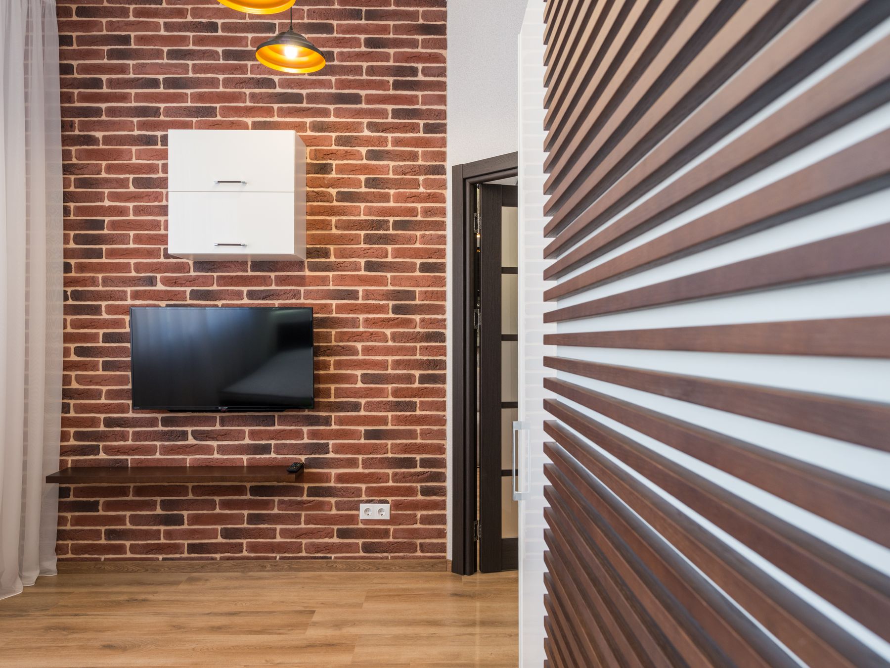 Wallpapering in Gordon Hill — dust sheets down and the room fully protected