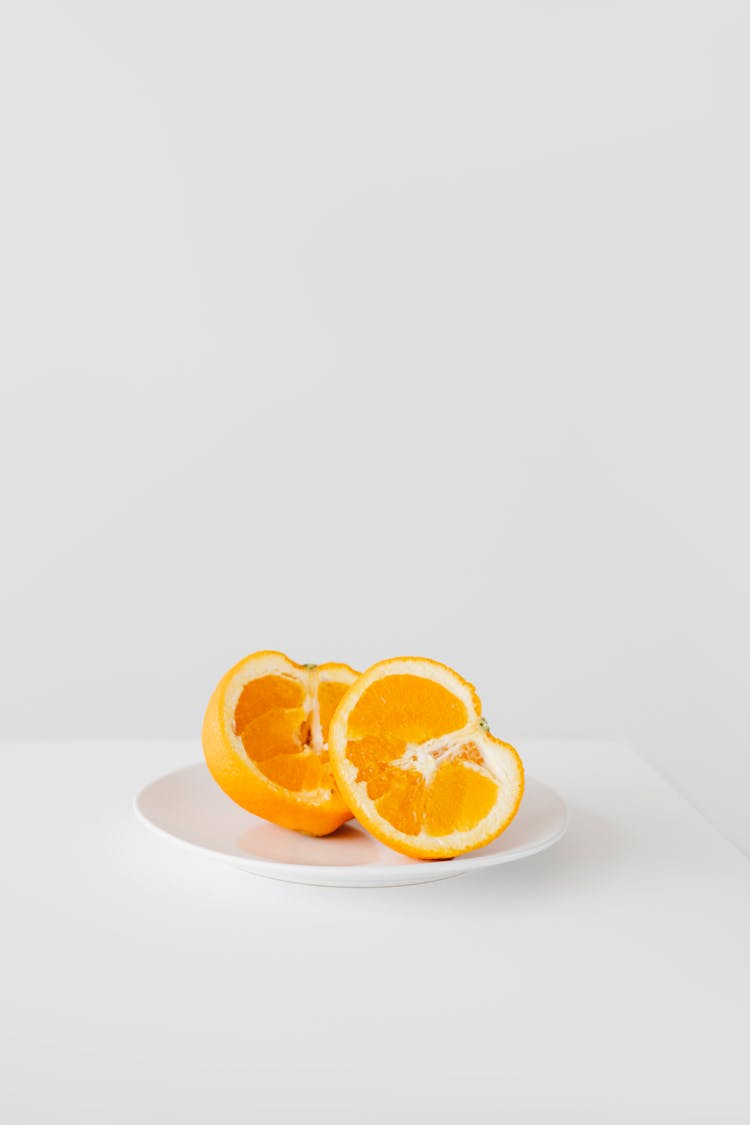 Photo Of A Sliced Orange