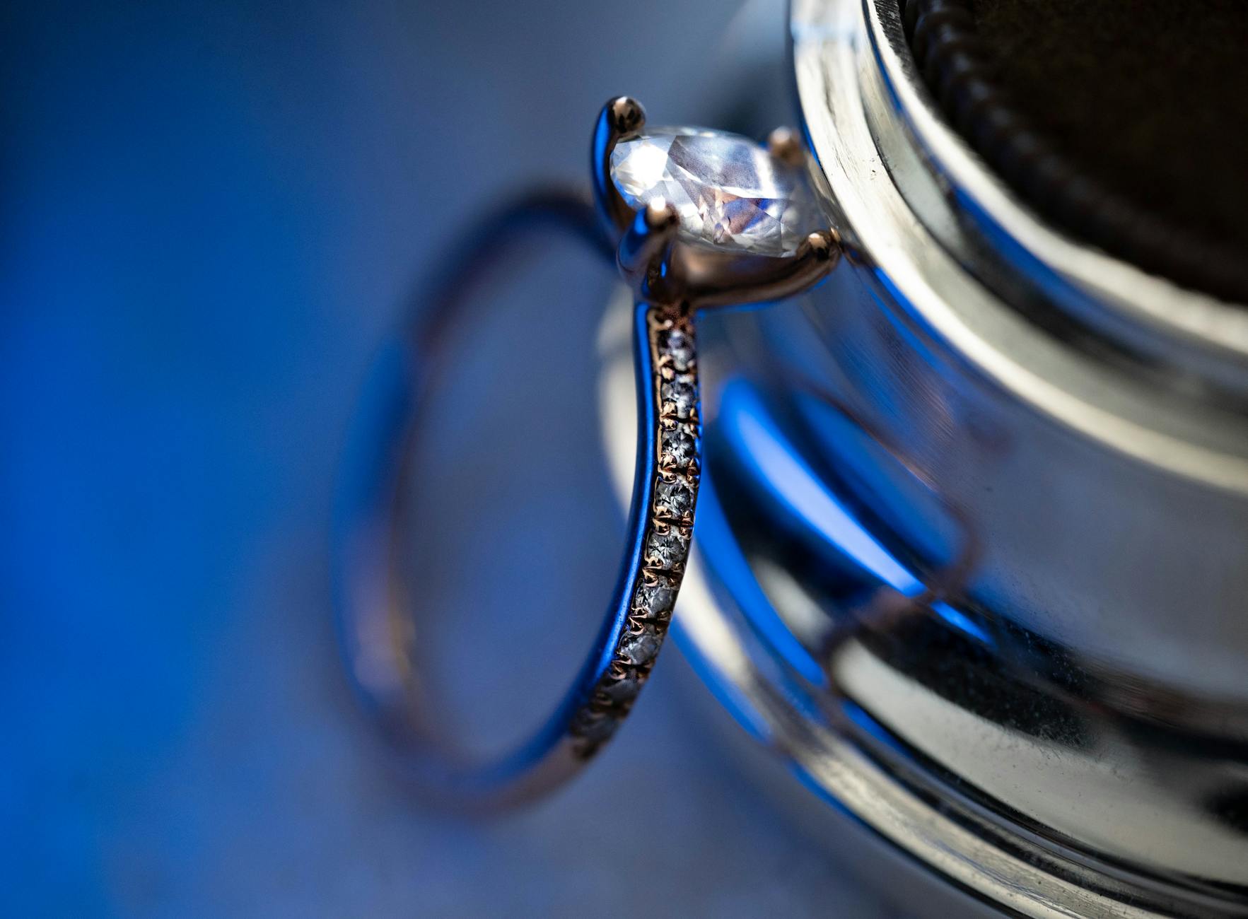 Close-up of a Diamond Ring