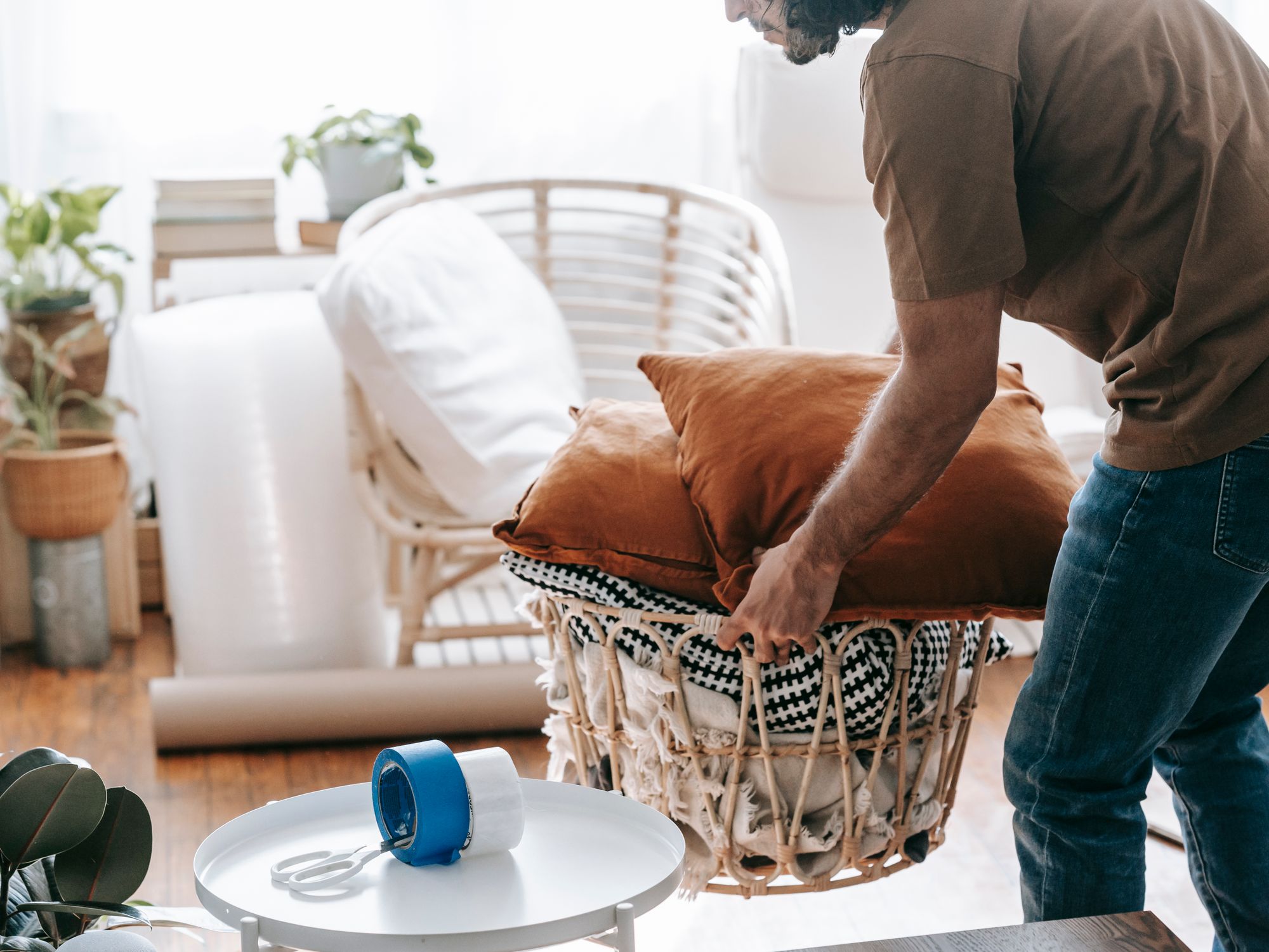 House Removals in Over, North West — professional movers carrying furniture on a house move