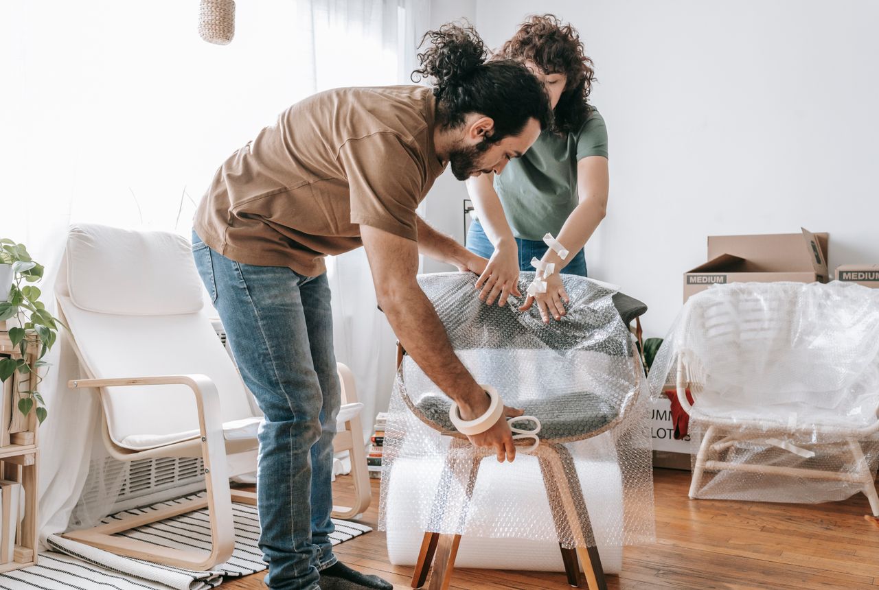 Packing services Ringmer — removals work in progress