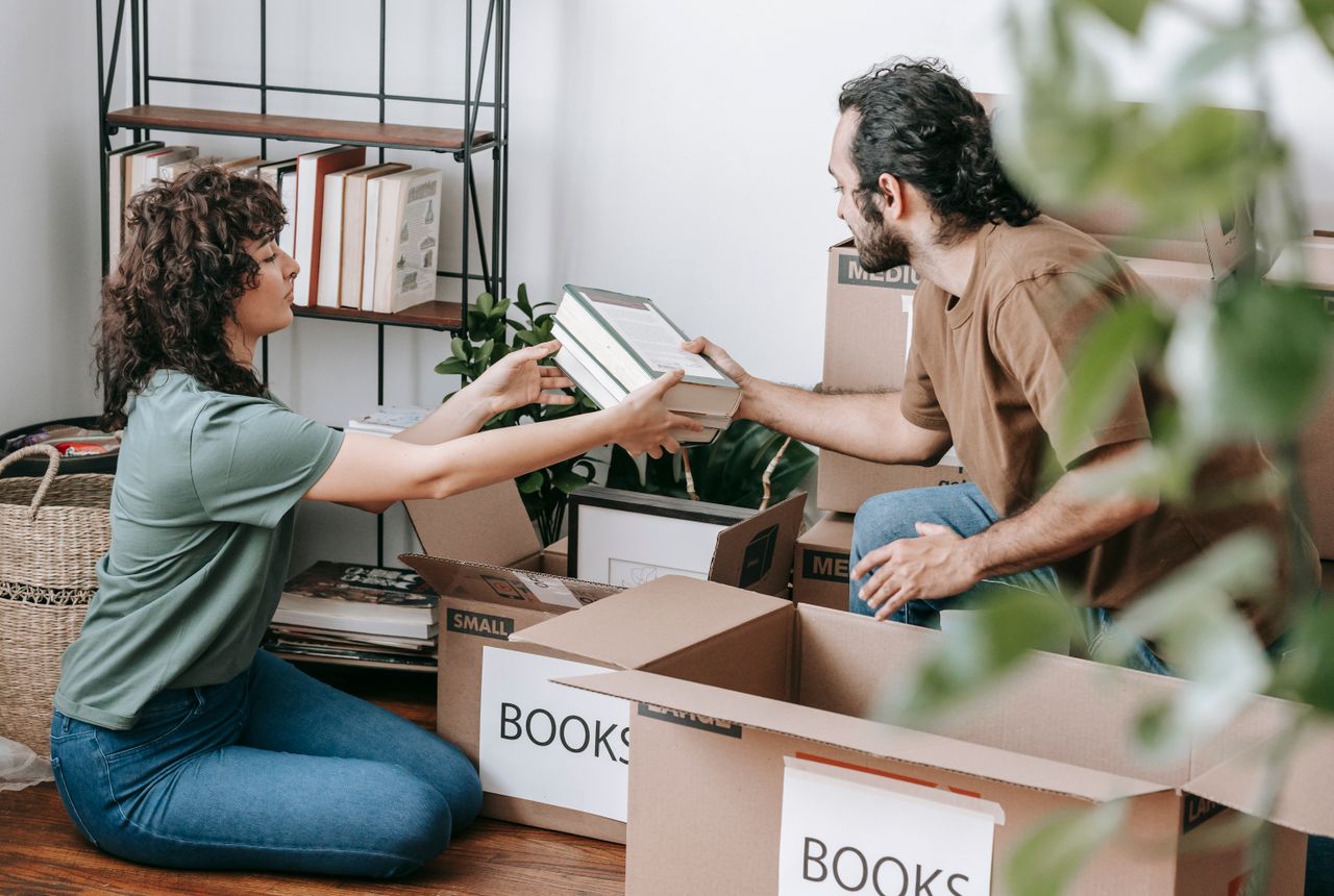 Packing services Stanhope — removals work in progress