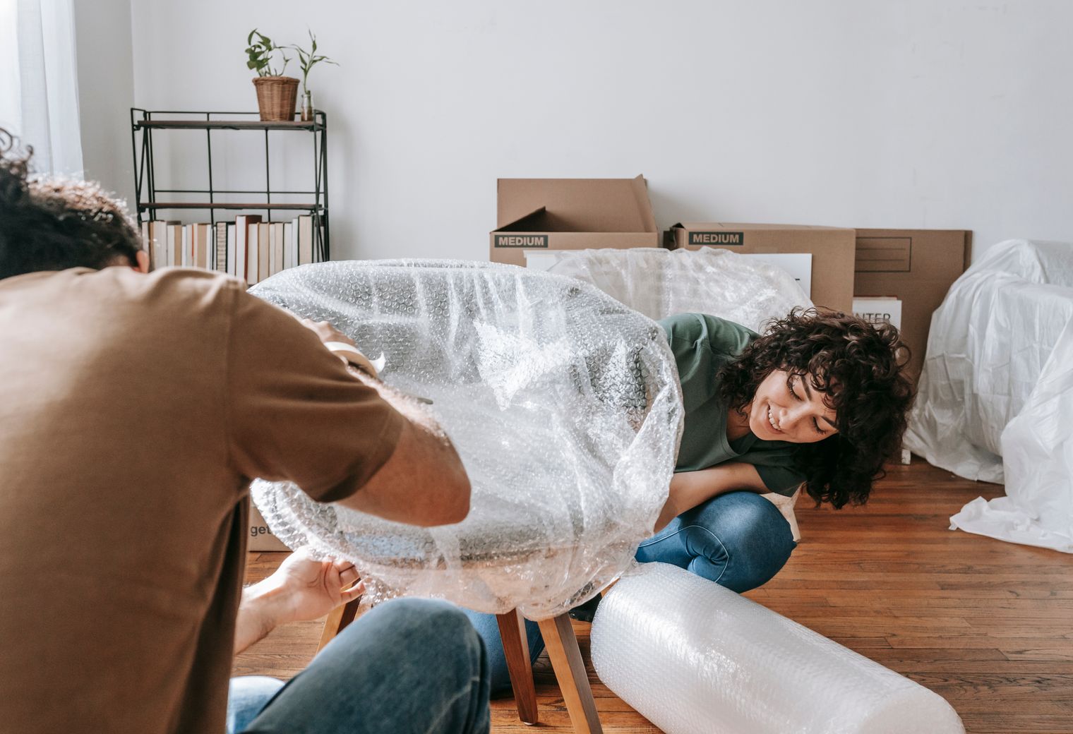 Burntwood — office relocation team moving desks and equipment