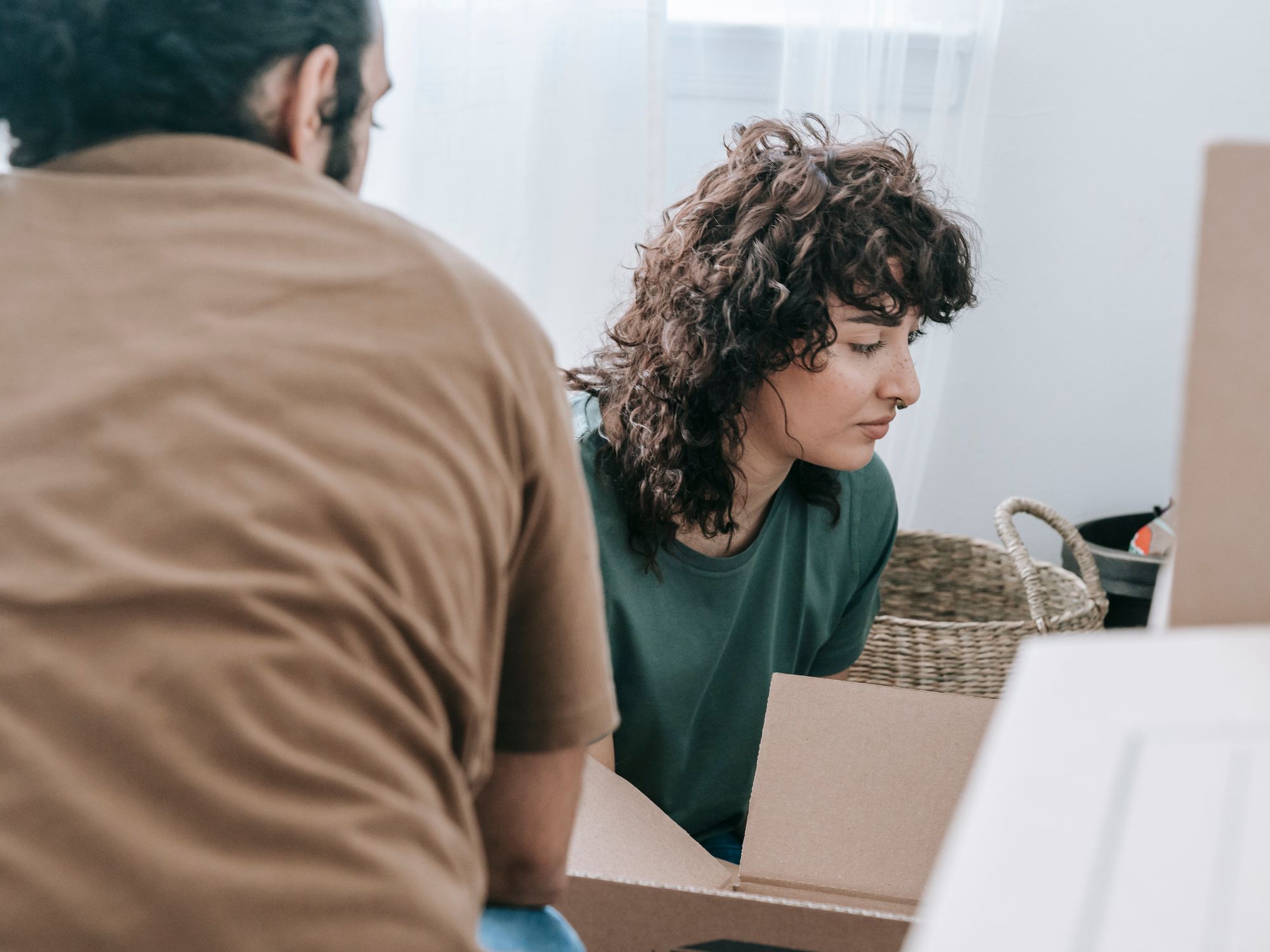 Flat Removals in Monkseaton, North East — movers carrying boxes for a flat move