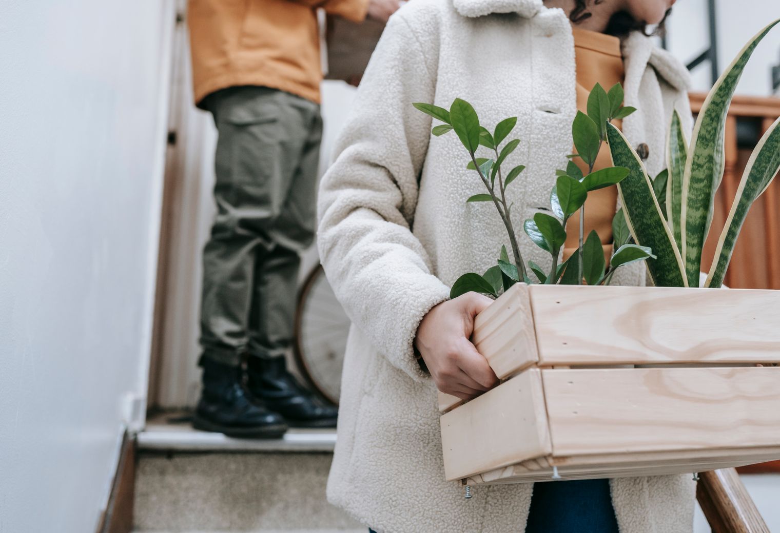 Badby — movers carrying boxes for a flat move