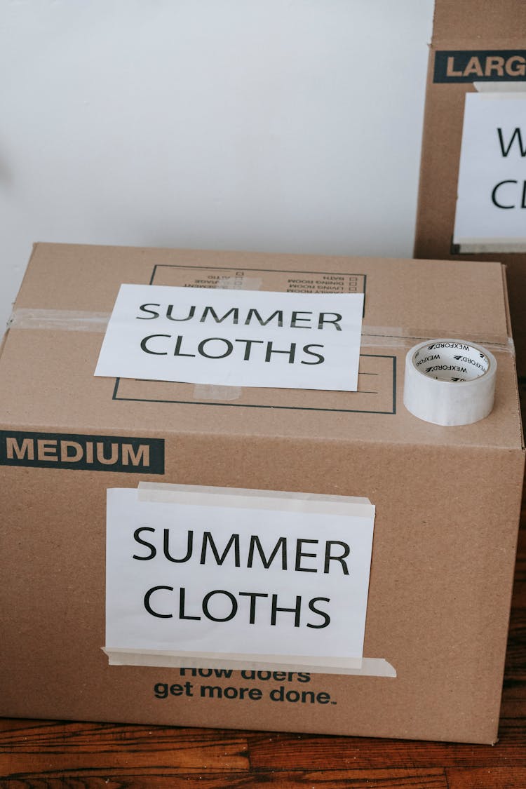  Summer Clothes Labeled Box