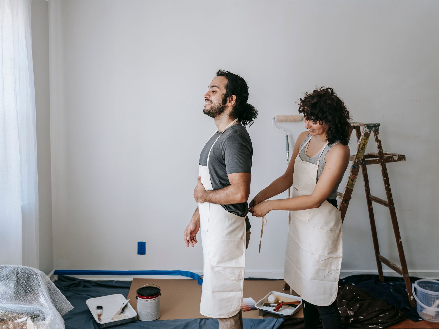 House Painting in Highgate — surfaces prepped and cut in by hand
