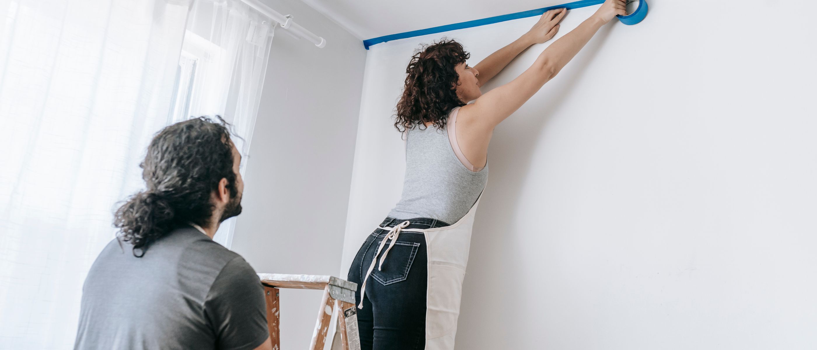 Interior Painting in Petts Wood — surfaces prepped and cut in by hand