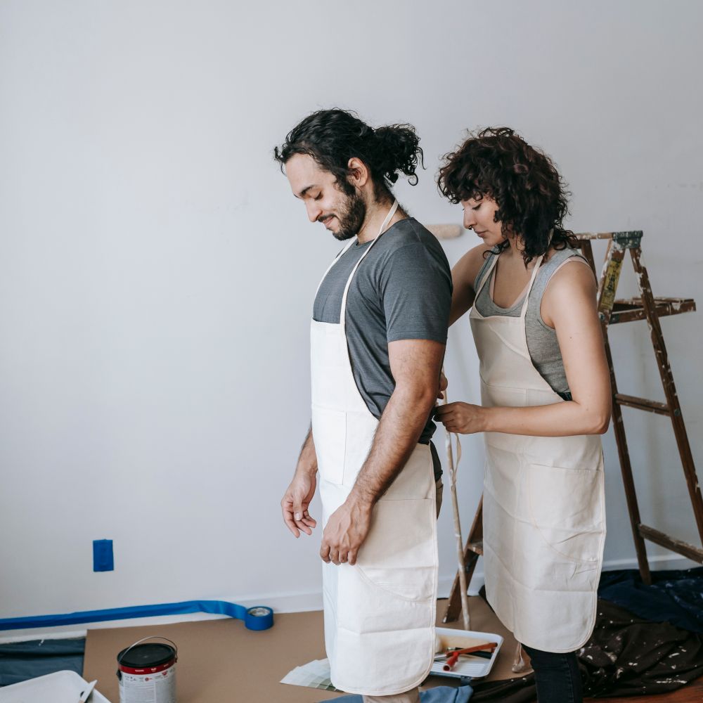 Painters and Decorators in Farringdon — clean edges cut in around trim and sockets