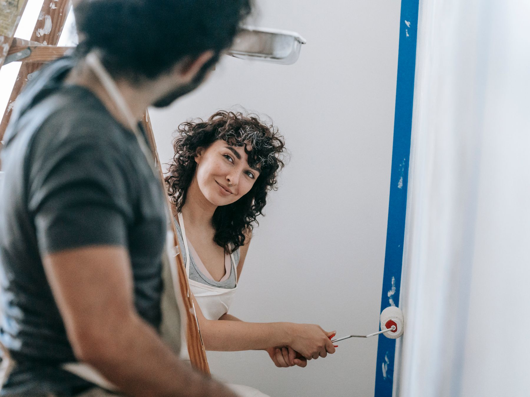 Painters and Decorators in South Croydon — clean edges cut in around trim and sockets
