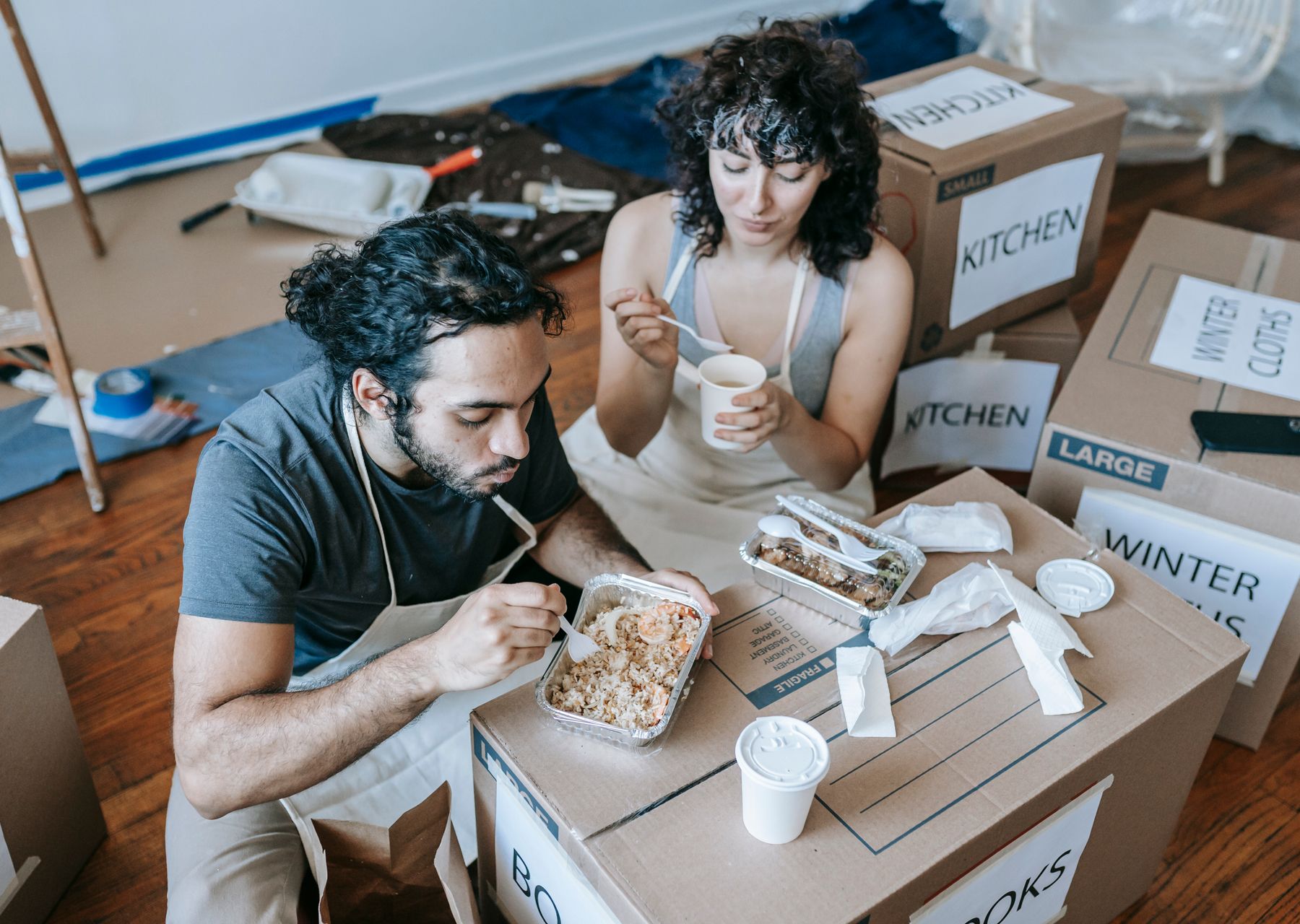 Professional removals crew at work — packing services Hellesdon