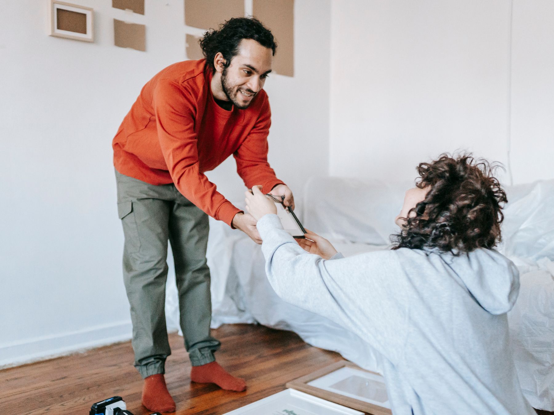 Camblesforth — movers carrying boxes for a flat move