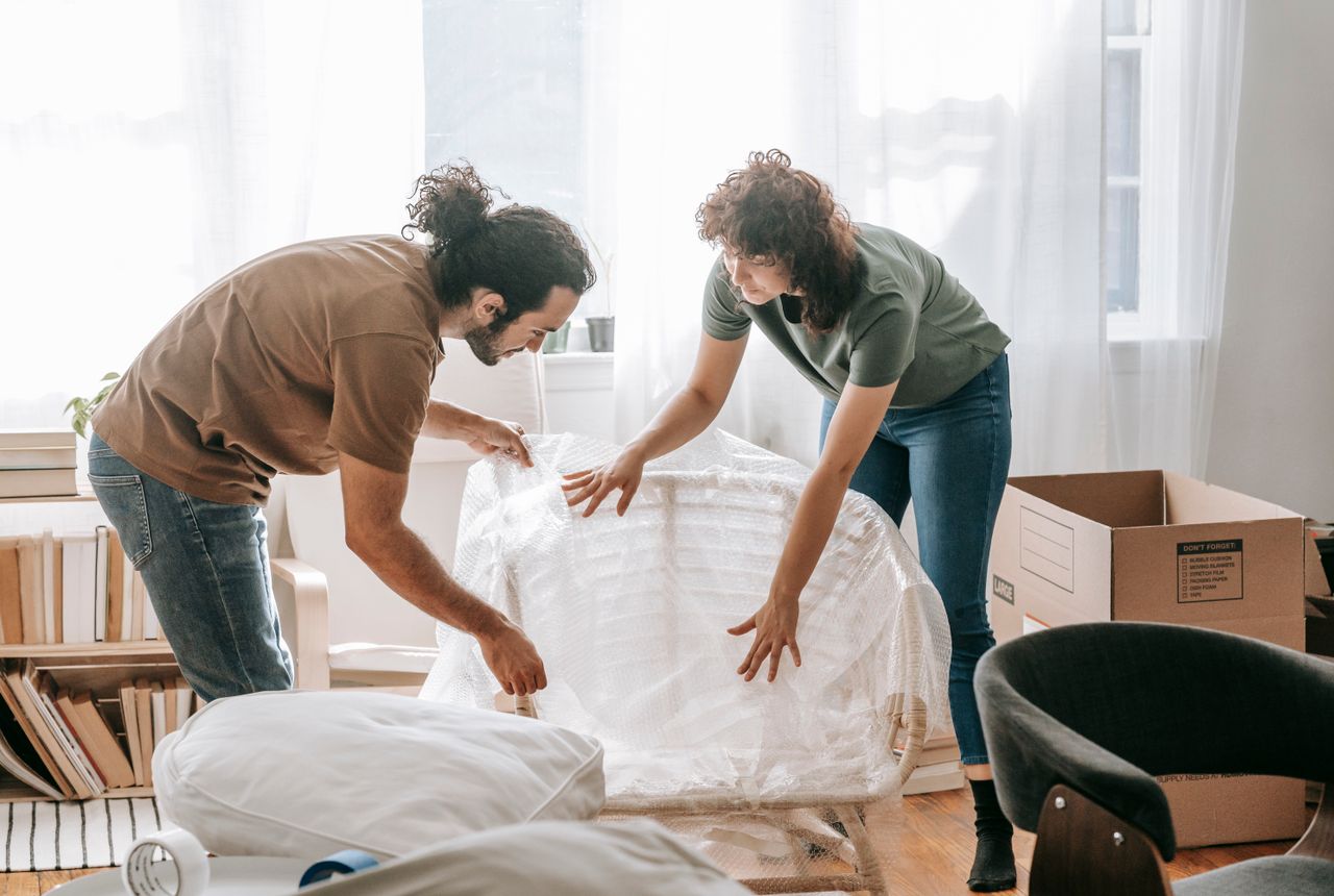 Packing services Hextable — removals work in progress