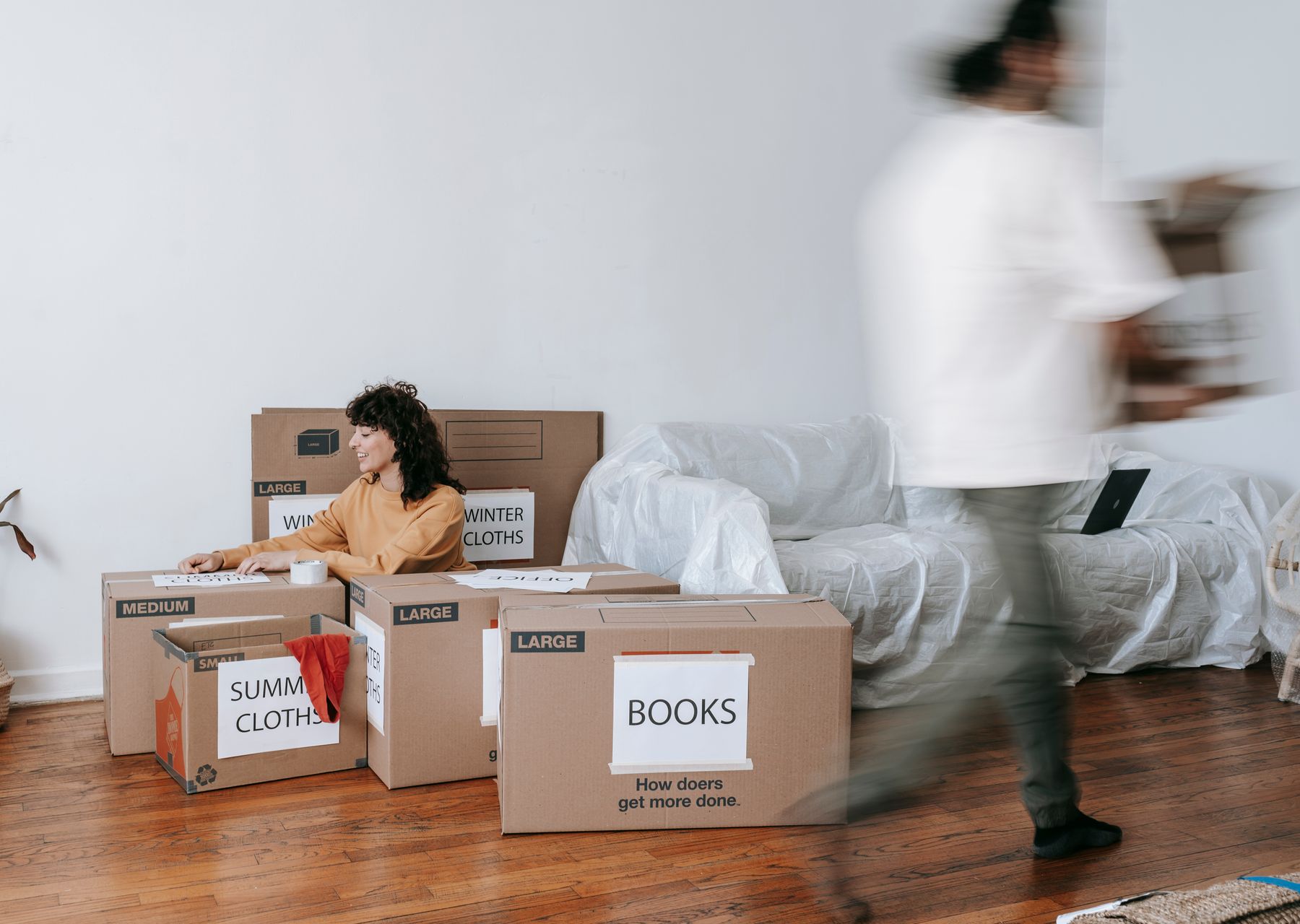 Same-day removals van loading — removals and storage in Risby