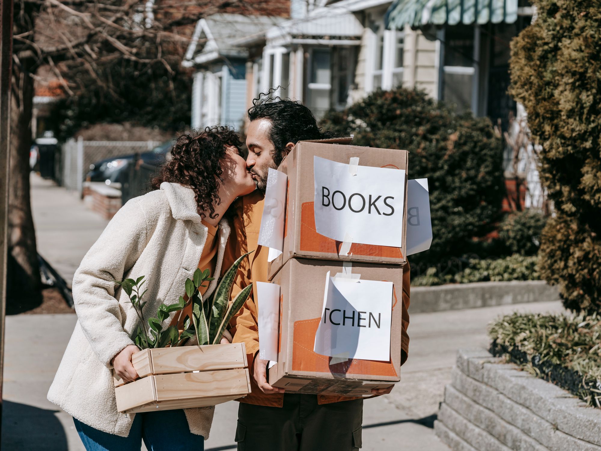 Flat Removals in Eltham, South East London — movers carrying boxes for a flat move