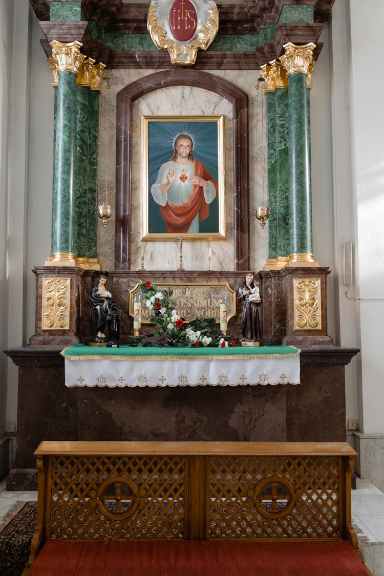 Religious Artifacts Inside A Church