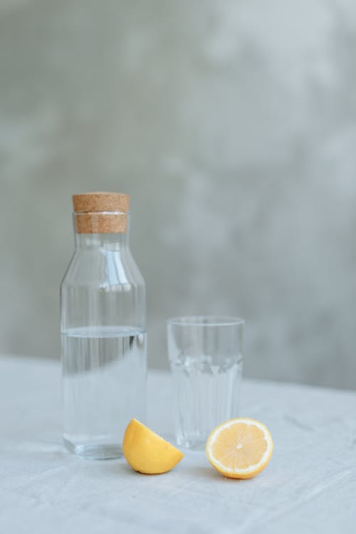 Clear Glass Jar on the Table