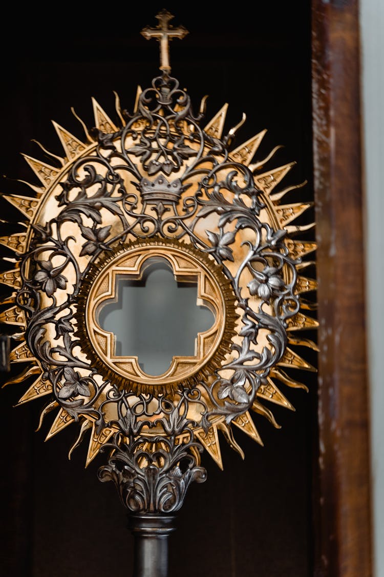 Close-Up Shot Of Monstrance