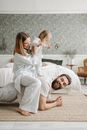 Free stock photo of adult, baby, bed