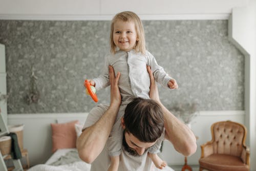 Free Father Playing with Daughter Stock Photo