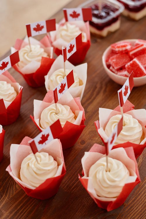 Close-up Shot of Cupcakes