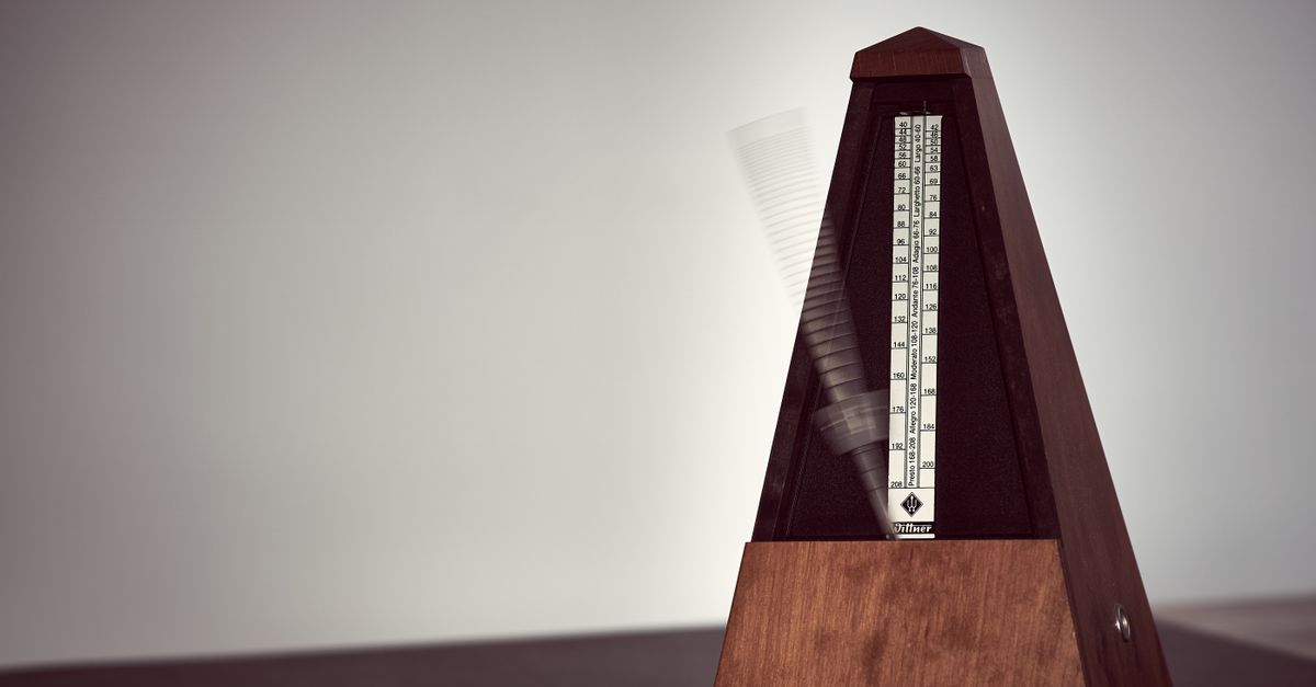 Metronome Inmotion Close-up of a Moving Metronome · Free Stock Photo