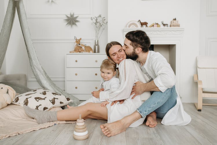 A Family Bonding Inside The Playroom