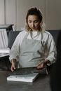 Free stock photo of adult, apron, baking